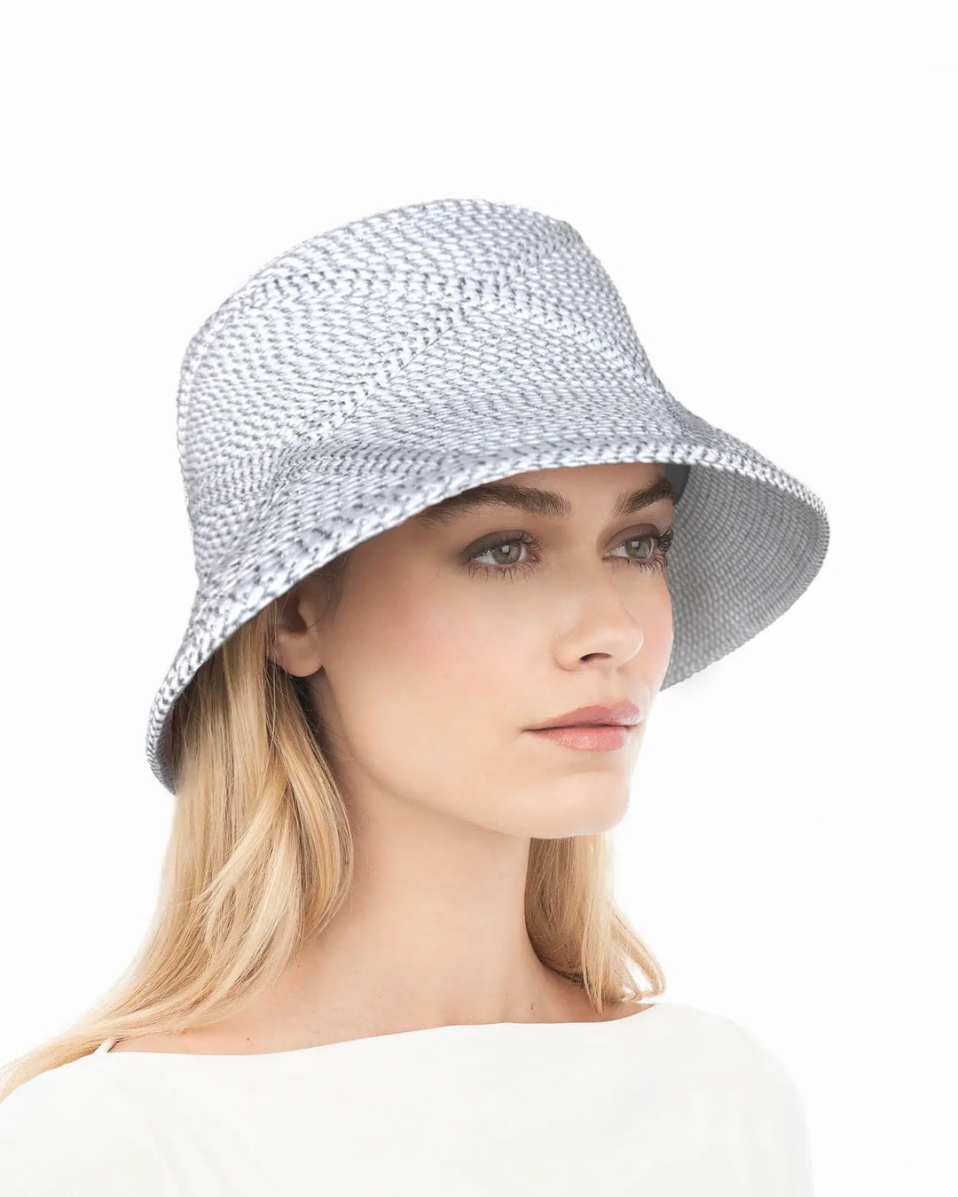 Eric Javits Latticia Hat in Ice - Mildred Hoit
