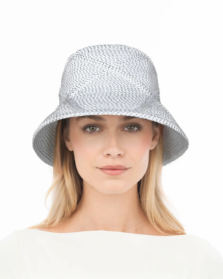 Eric Javits Latticia Hat in Ice - Mildred Hoit
