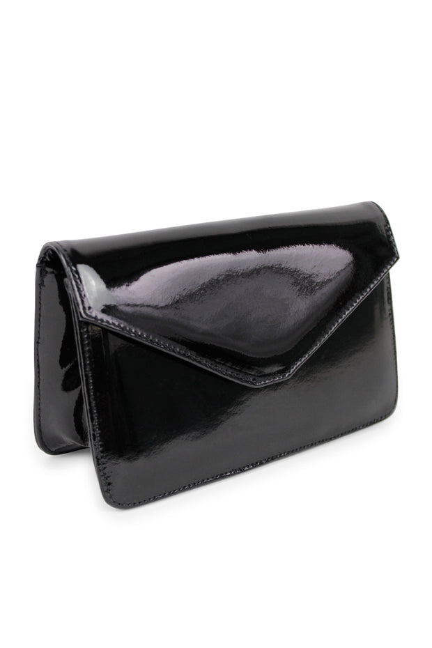 Small Patent Leather Envelope Handbag available at Mildred Hoit in Palm Beach.