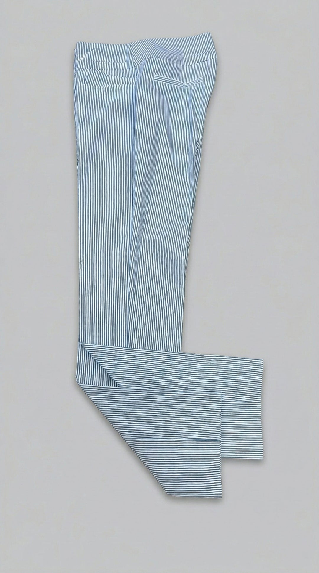 Seersucker Pant in Chambray - Mildred Hoit