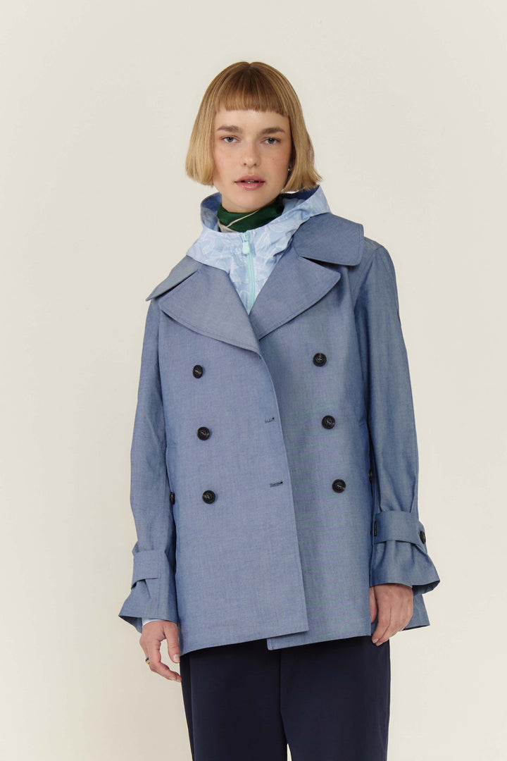Save The Duck Sela Jacket in Indigo Chambray - Mildred Hoit