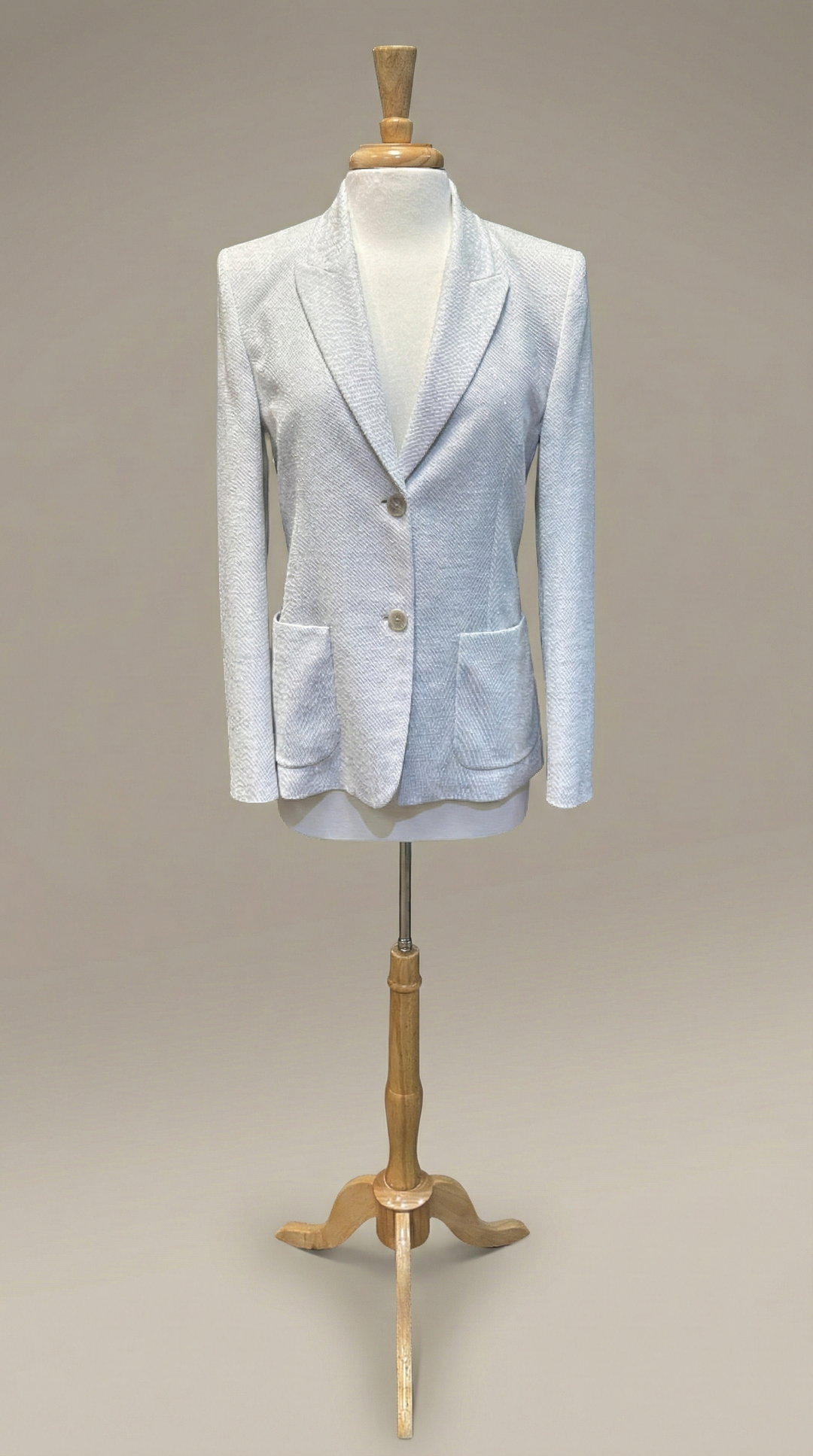 Sequined Blazer Jacket in Panna - Mildred Hoit