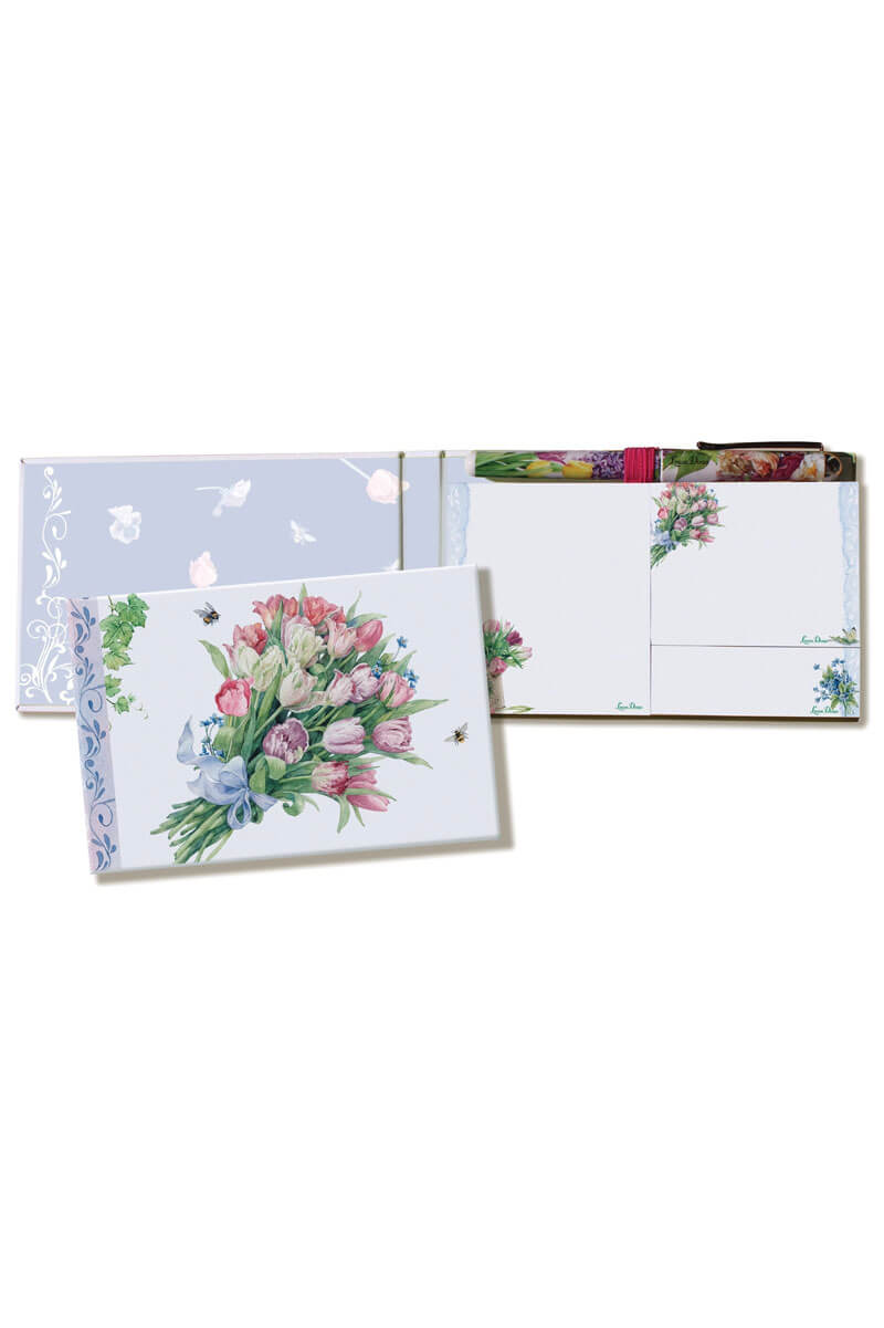 Floral Sticky Memo Pad Set with Pen - Mildred Hoit