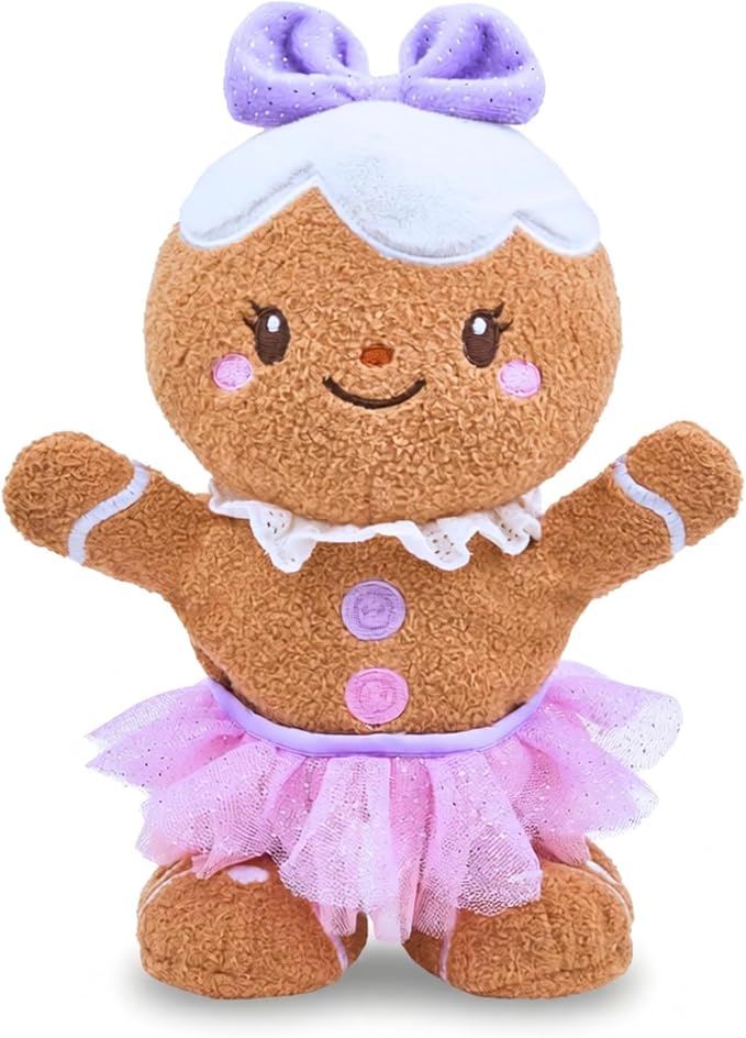 Sugarplum Giselle Gingerbread Animated Singing & Dancing Plush Toy - Mildred Hoit