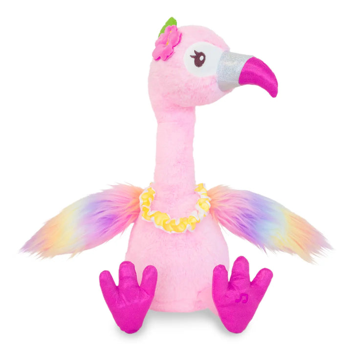Sunset Susie -Tropical Flamingo Singing Luau Summer Plush - Mildred Hoit