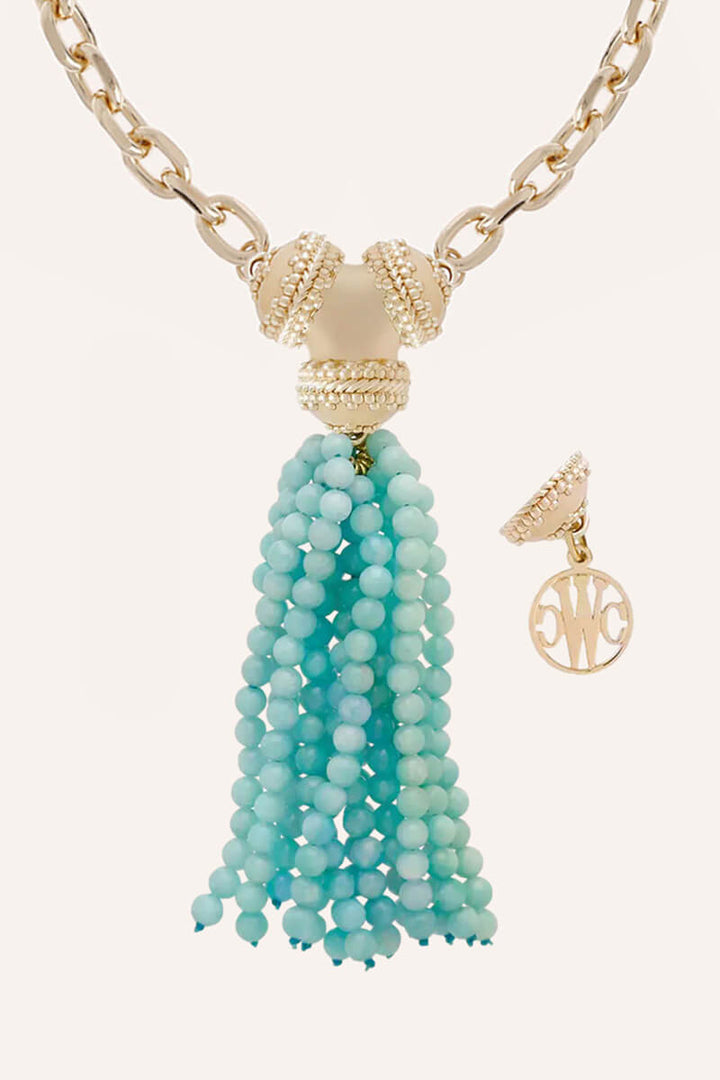 Clara Williams Victoire Amazonite 4mm Tassel