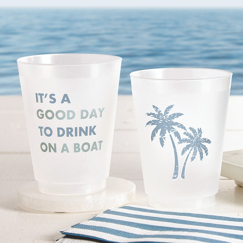 Drinks On The Boat Face to Face Frost Cups - Set of 8 - Mildred Hoit