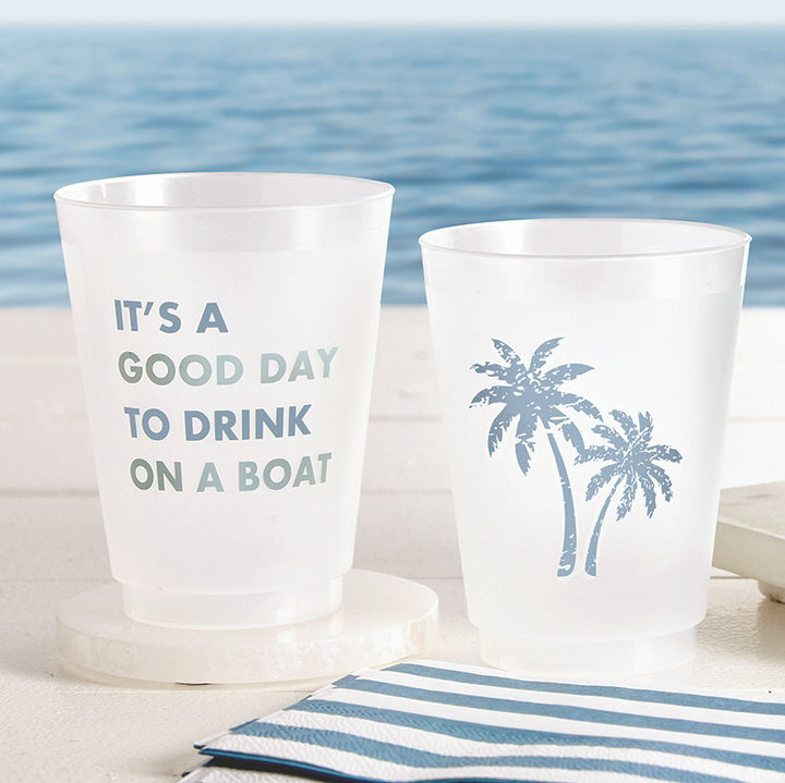 Drinks On The Boat Face to Face Frost Cups - Set of 8 - Mildred Hoit