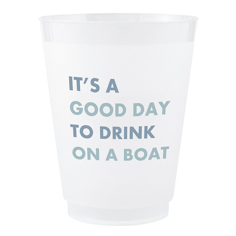 Drinks On The Boat Face to Face Frost Cups - Set of 8 - Mildred Hoit