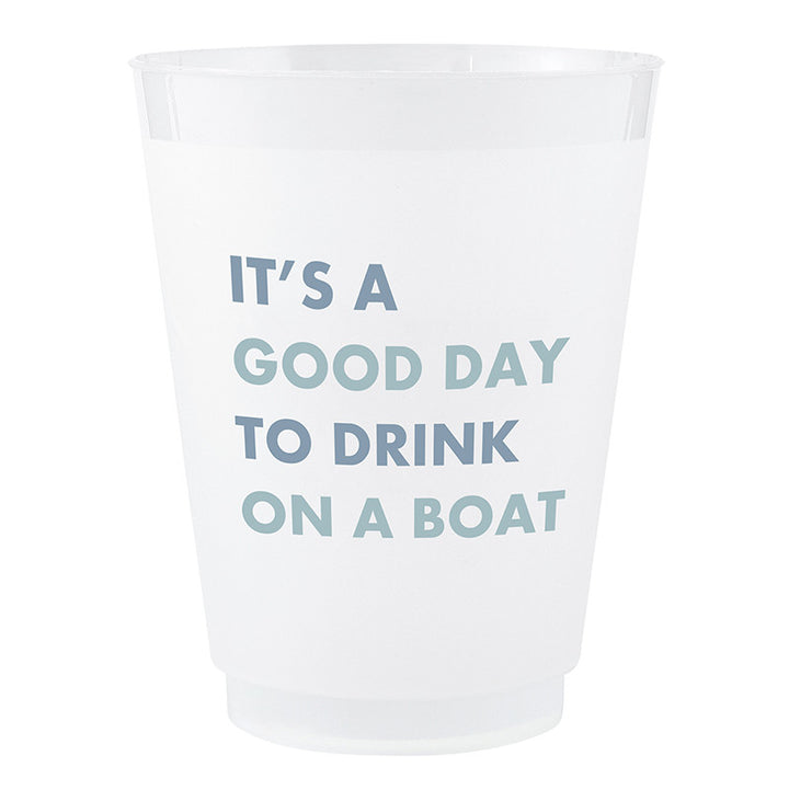 Drinks On The Boat Face to Face Frost Cups - Set of 8 - Mildred Hoit