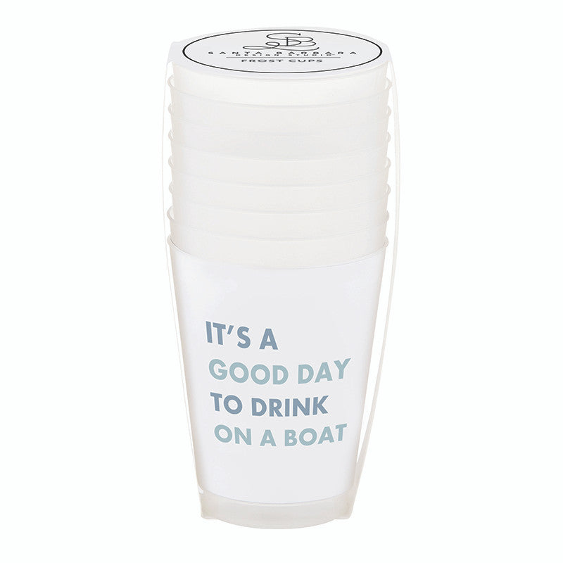 Drinks On The Boat Face to Face Frost Cups - Set of 8 - Mildred Hoit