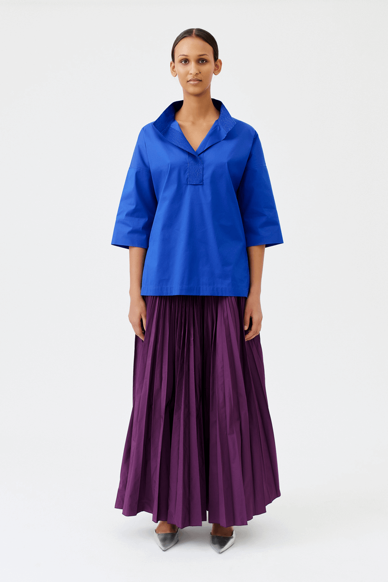 Wingate Tayne Top in Electric Blue - Mildred Hoit