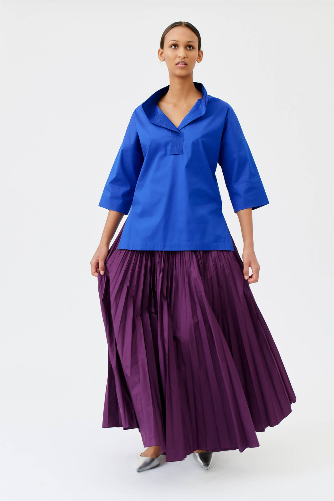 Wingate Tayne Top in Electric Blue - Mildred Hoit