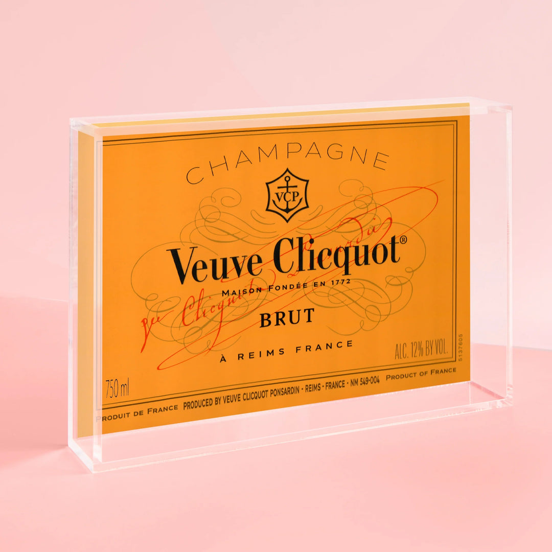 Small 'Veuve Clicquot' Lucite Tray - Mildred Hoit