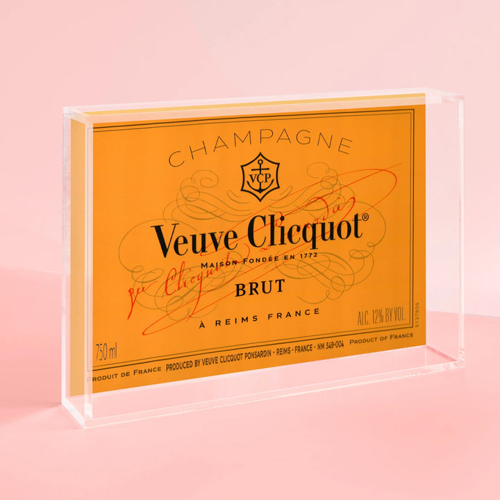 Small 'Veuve Clicquot' Lucite Tray - Mildred Hoit