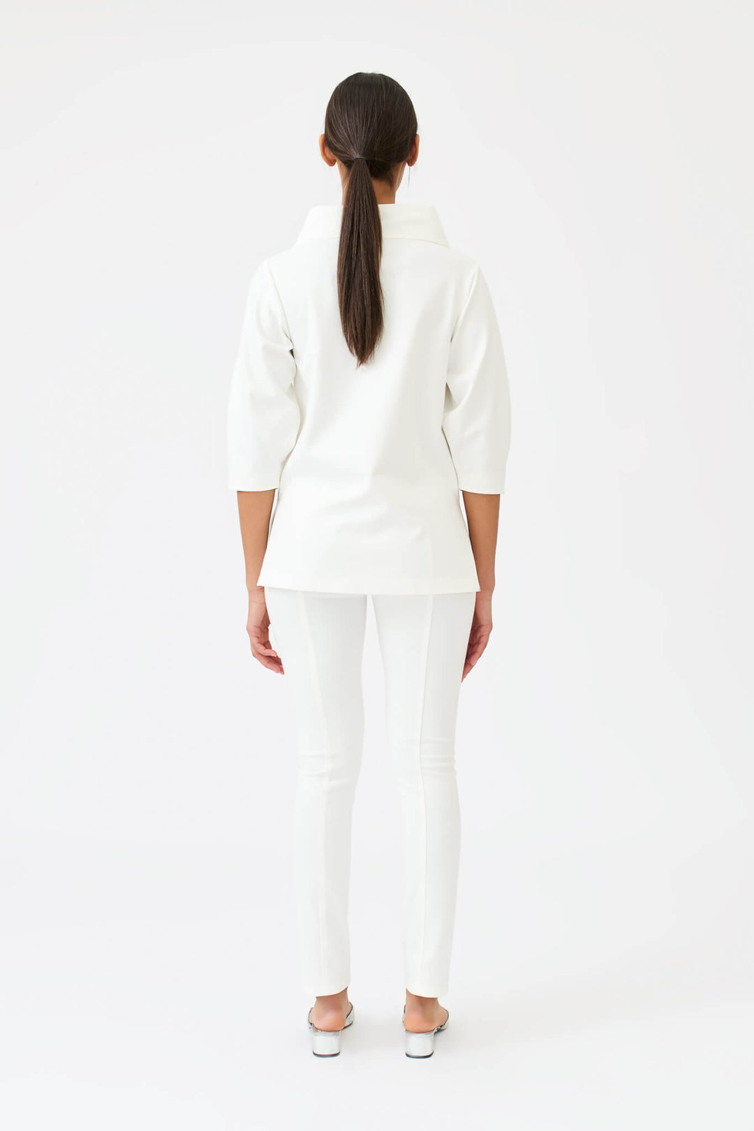 Wingate Teno Top in Off White - Mildred Hoit