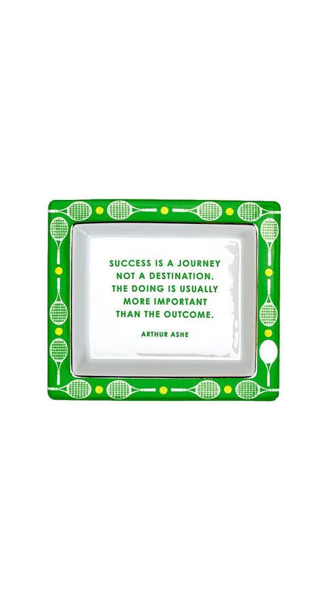'Success is a Journey Not a Destination. The Doing is Usually More Important than the Outcome.' Tray available at Mildred Hoit in Palm Beach.