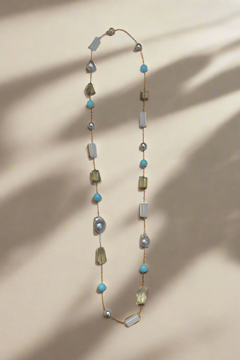 Multi-Stone Necklace - Mildred Hoit