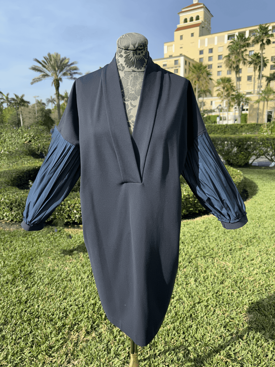 Wingate Jersey Navy Dress - Mildred Hoit