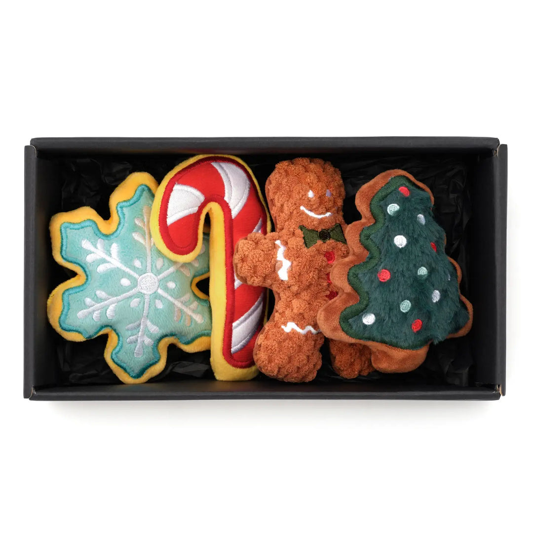 Christmas Cookies Holiday Dog Toys Gift Set - Mildred Hoit