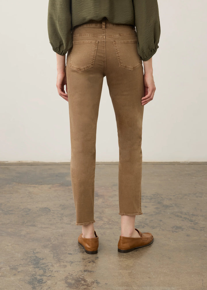 Olivia Slim Leg Ankle Pant in Maple
