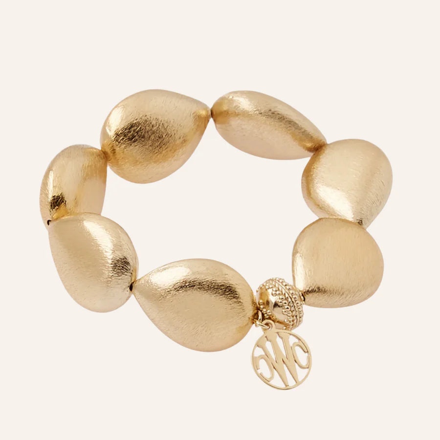 CLARA WILLIAMS GOLD RUSH TEARDROP STRETCH BRACELET - Mildred Hoit
