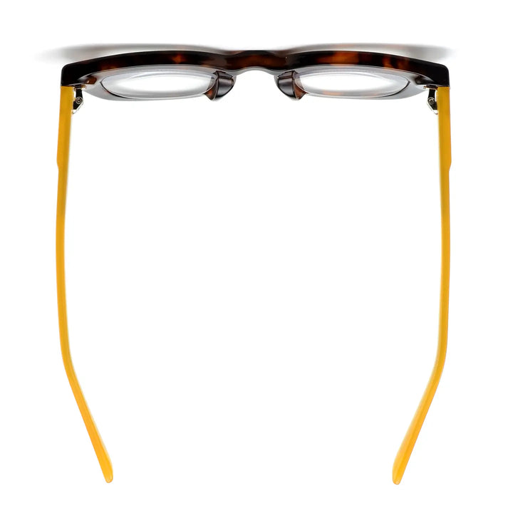 Darcy Blue Light Readers in Tortoise & Yellow - Mildred Hoit