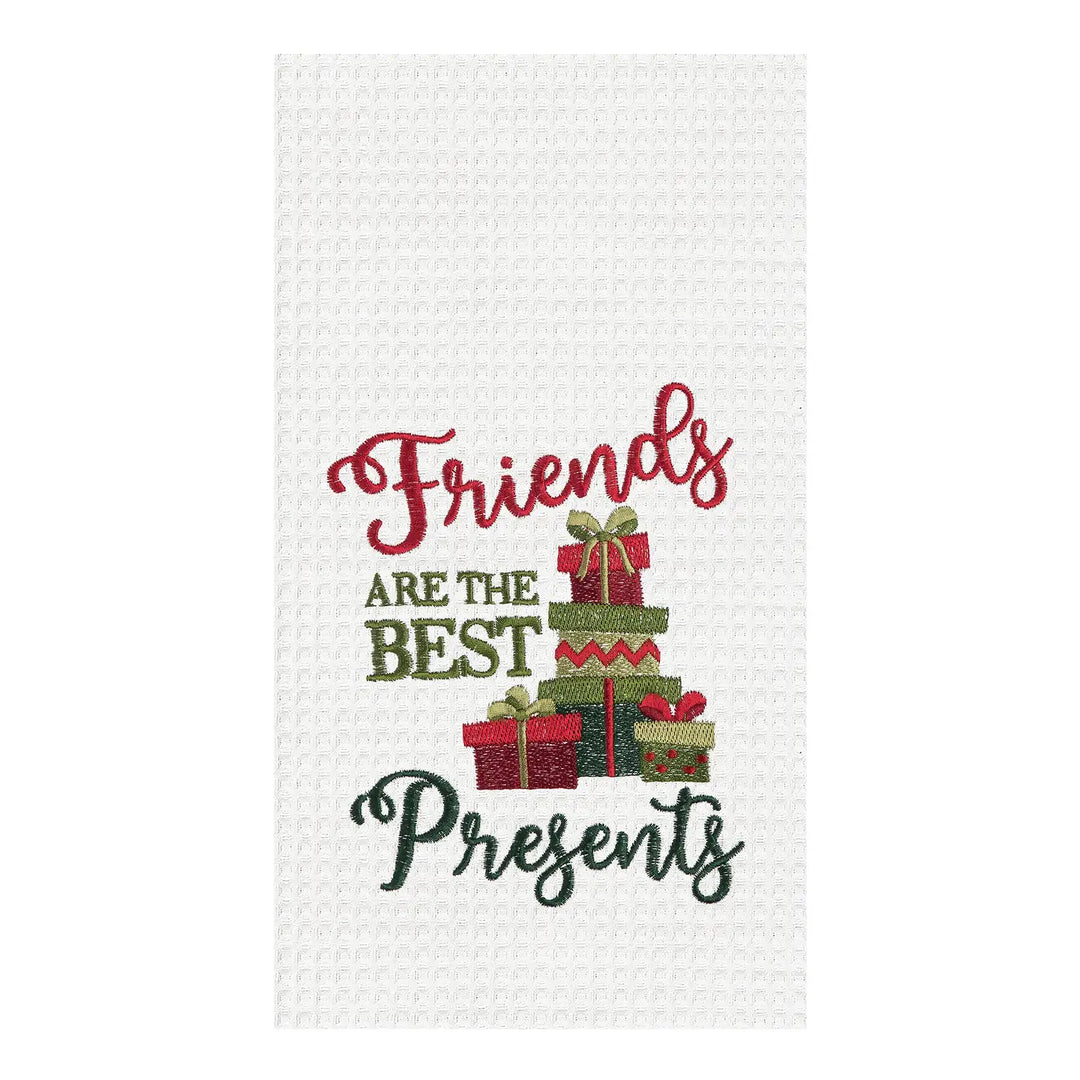 Christmas Friends Are the Best Presents Kitchen Towel - Mildred Hoit