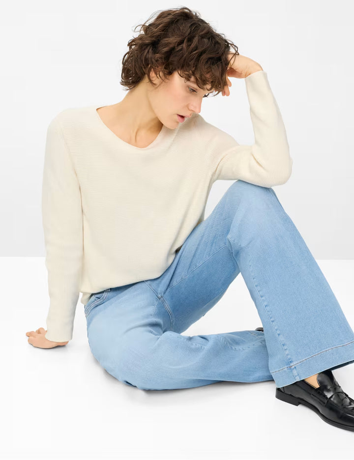 Brax Maine Pant in Used Light Blue - Mildred Hoit