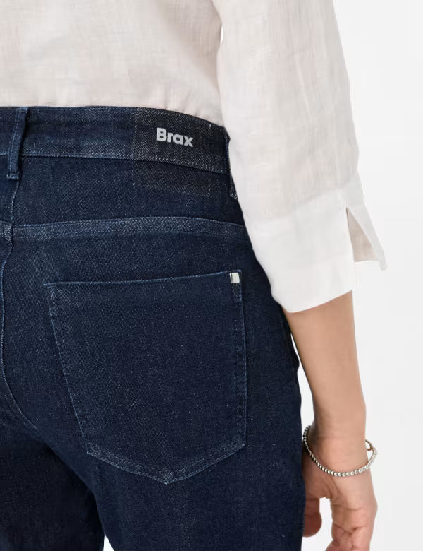 Brax Maine Pant in Clean Dark Blue - Mildred Hoit