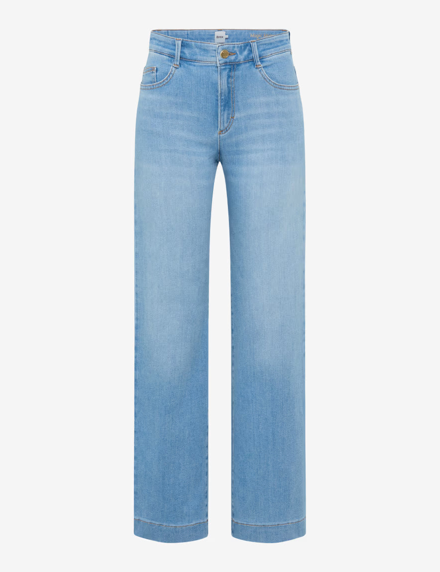 Brax Maine Pant in Used Light Blue - Mildred Hoit