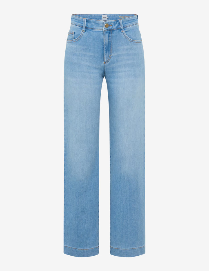 Brax Maine Pant in Used Light Blue - Mildred Hoit
