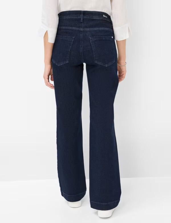 Brax Maine Pant in Clean Dark Blue - Mildred Hoit