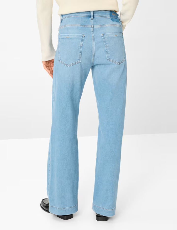 Brax Maine Pant in Used Light Blue - Mildred Hoit