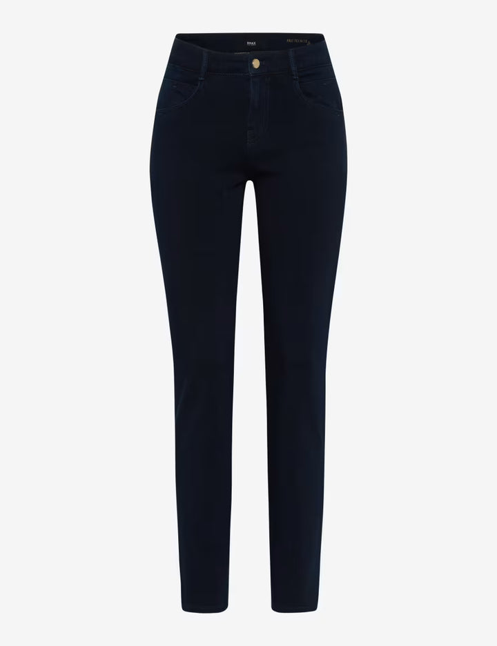 Brax Shakira Pant in Clean Blue Black - Mildred Hoit