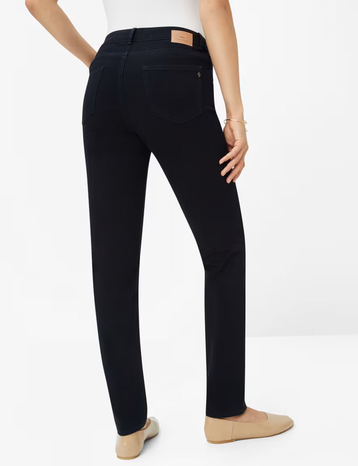 Brax Shakira Pant in Clean Blue Black - Mildred Hoit
