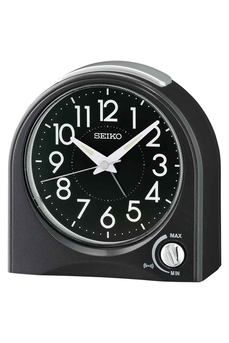 Seiko Maris Alarm Clock in Black - Mildred Hoit