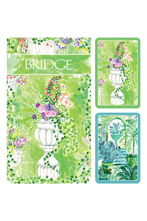 Jardin De Luxembourg Large Type Bridge Gift Set available at Mildred Hoit in Palm Beach.