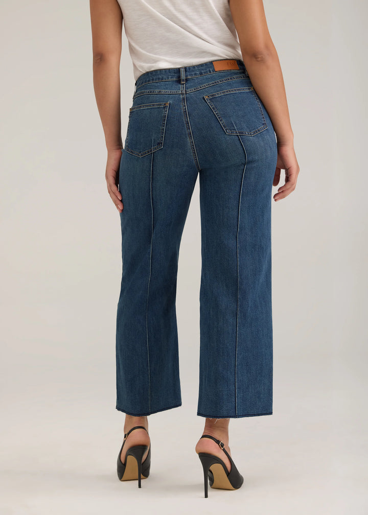 Olivia Wide Leg Ankle Pant in Dark Wash