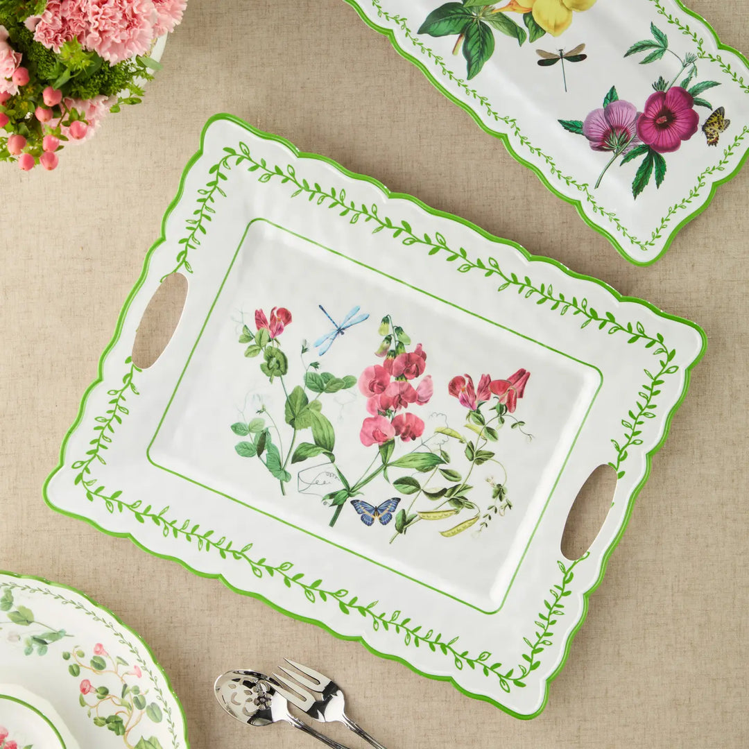 Mirabella Melamine Rectangular Platter with Handles - Mildred Hoit