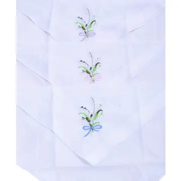 Women's Embroidered Cotton Handkerchief 6pc Box Set - Mildred Hoit