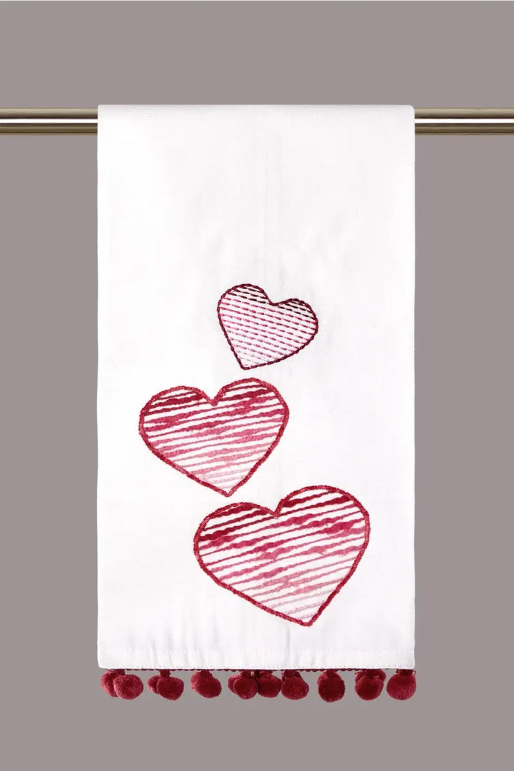 Ombre Heart Towel - Mildred Hoit