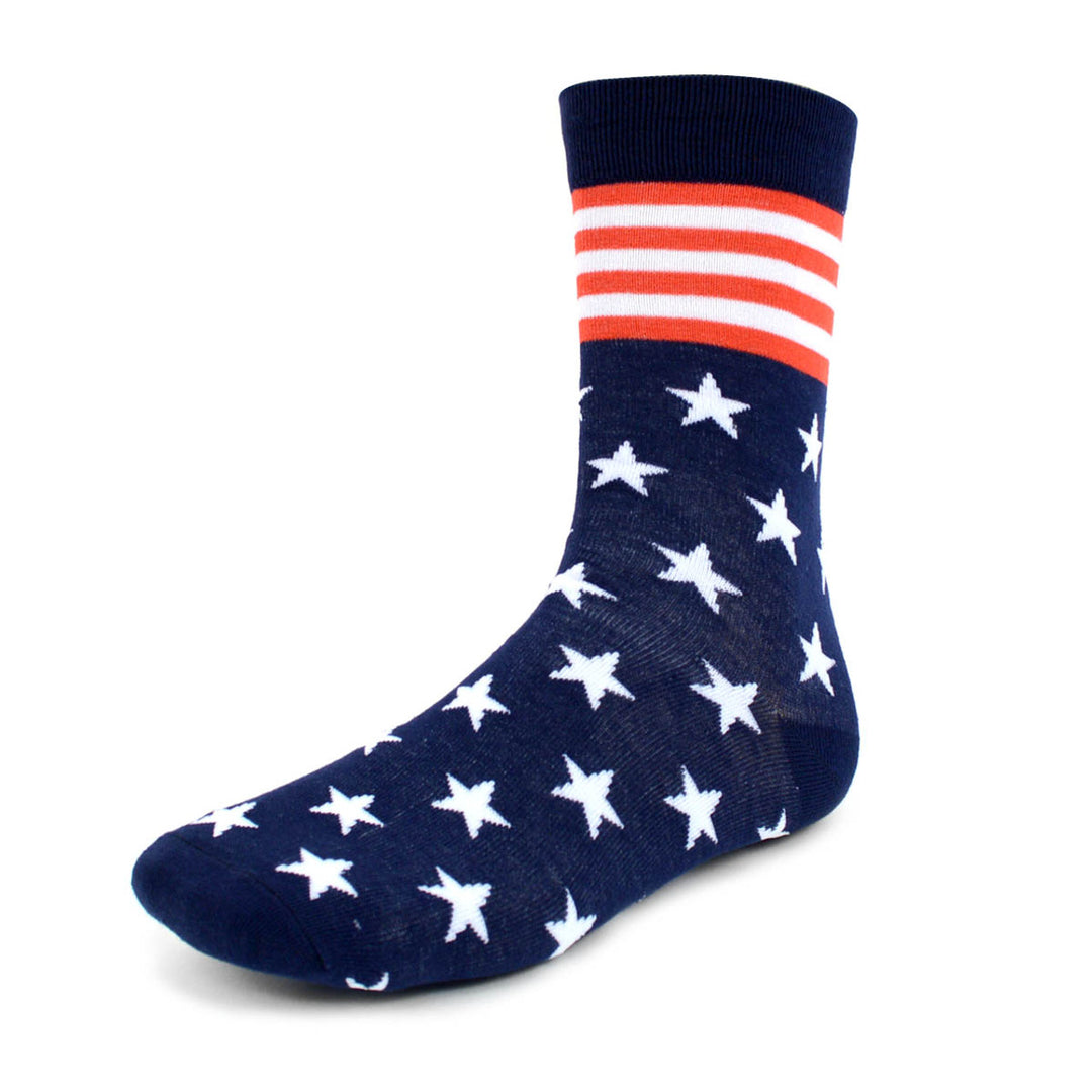 Men's American Flag Novelty Socks-3 Pack - Mildred Hoit