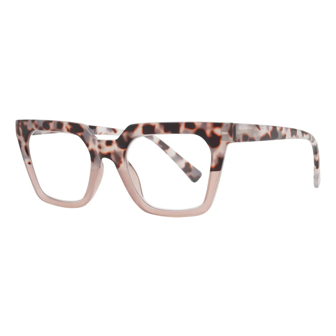 Camille Blue Light Readers in Tortoise & Mauve - Mildred Hoit
