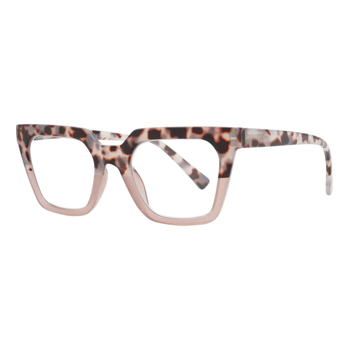 Camille Blue Light Readers in Tortoise & Mauve - Mildred Hoit