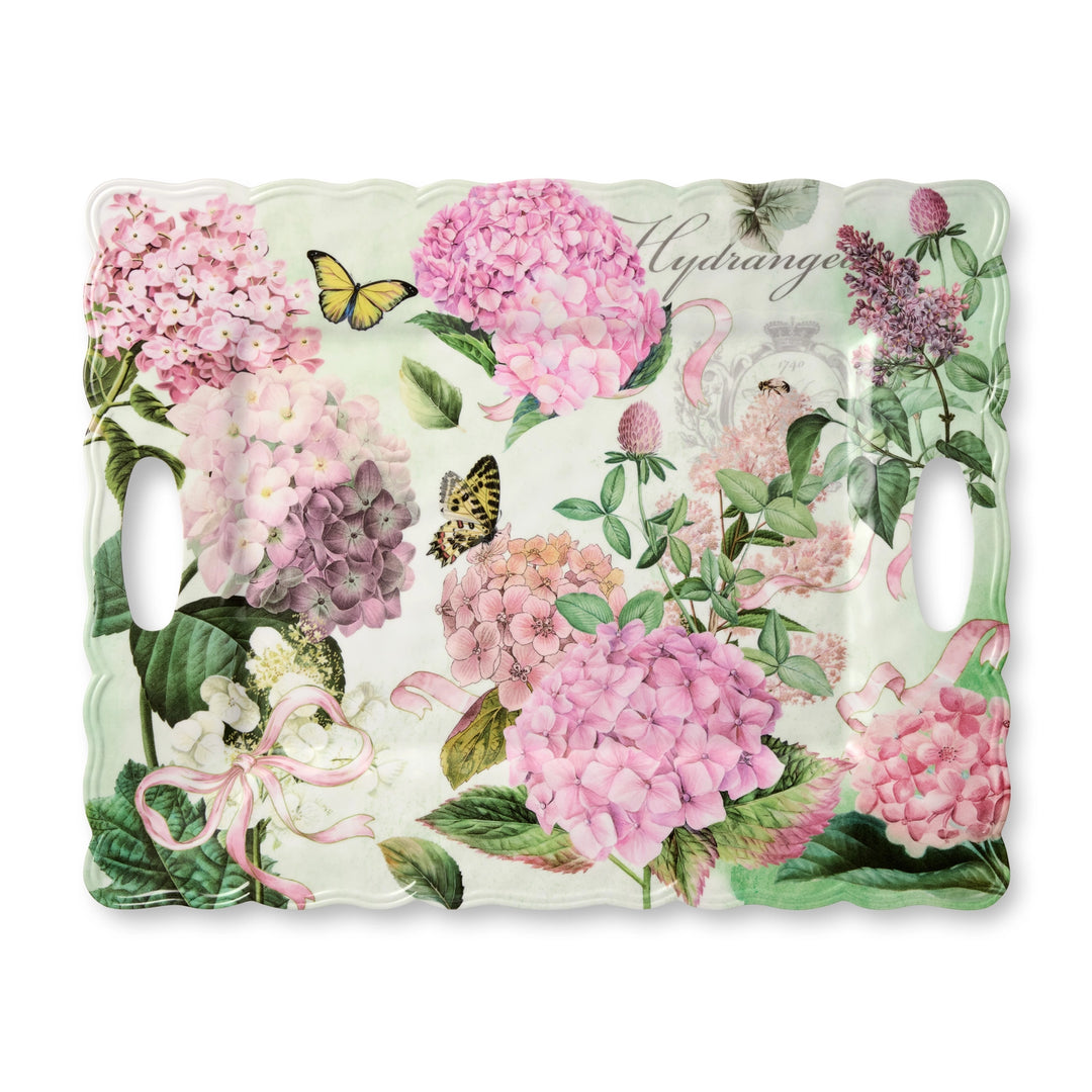 Garden Path Melamine Rectangular Platter with Handles - Mildred Hoit