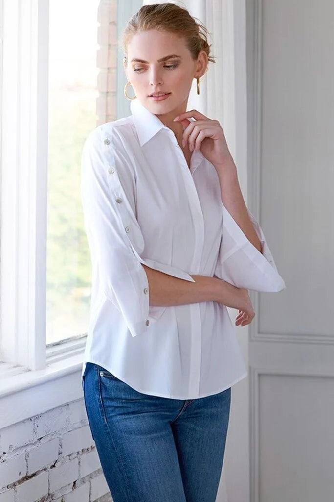 Finley Bianchi Shirt in Solid White