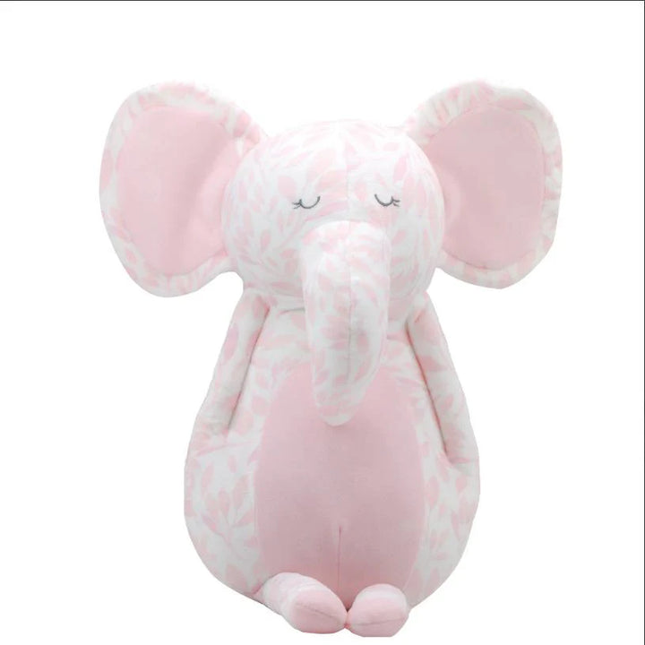 Pink Elephant Receiving Blanket and Stuffed Animal - Mildred Hoit