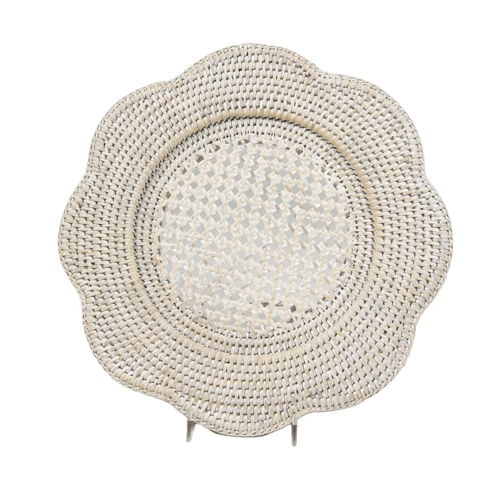 Caspari Rattan Charger