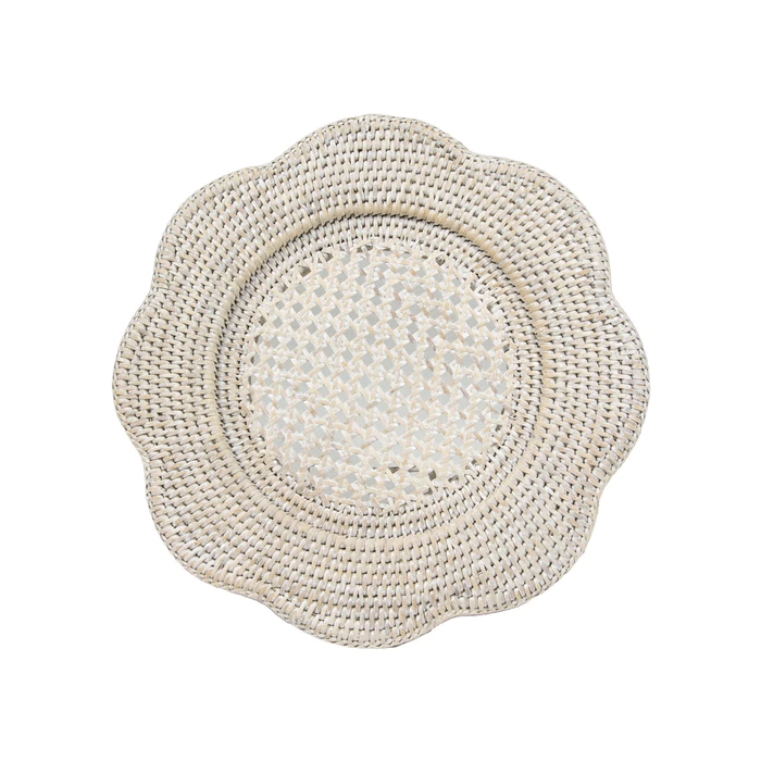 Caspari Rattan Charger - Mildred Hoit